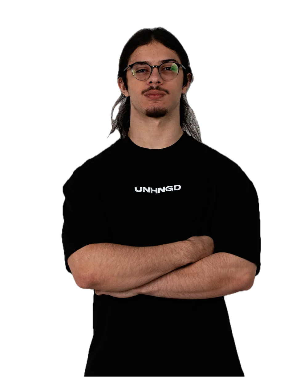 UNHNGD Drop 01 tees, photographed in the studio.